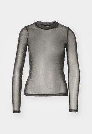 Noisy May NMSHIMMY - Longsleeve - black/silver-coloured