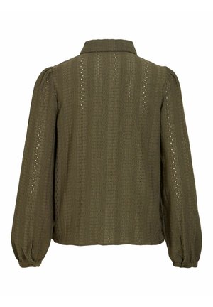 VILA, SHIRT VIZANIA LONG SLEEVED - Chemisier - forest night