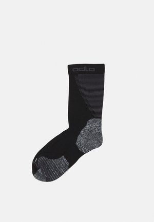 CREW RUN  - Sports socks - black