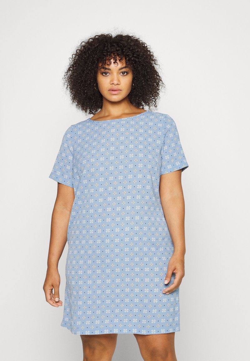 Damen Freizeitkleider | ONLY Carmakoma CARLUXMILLE TUNIC DRESS Freizeitkleid faded denim/blau - LX12154 Damen Freizeitkleider | ONLY Carmakoma CARLUXMILLE TUNIC DRESS Freizeitkleid faded denim/blau - LX12154