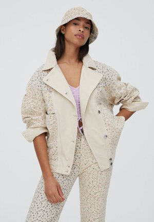 MIT BLUMENPRINT - Kurtka wiosenna - beige