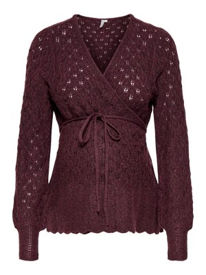 ONLY MATERNITY, CARDIGAN OLMSILLA CARDIGAN - Gilet - fig