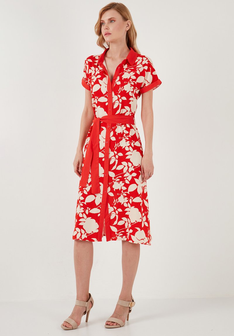 LELA REGULAR FIT - Kreklkleita - ecru red