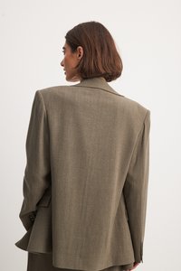 NA-KD DOUBLE BREASTED - Blazer - brown