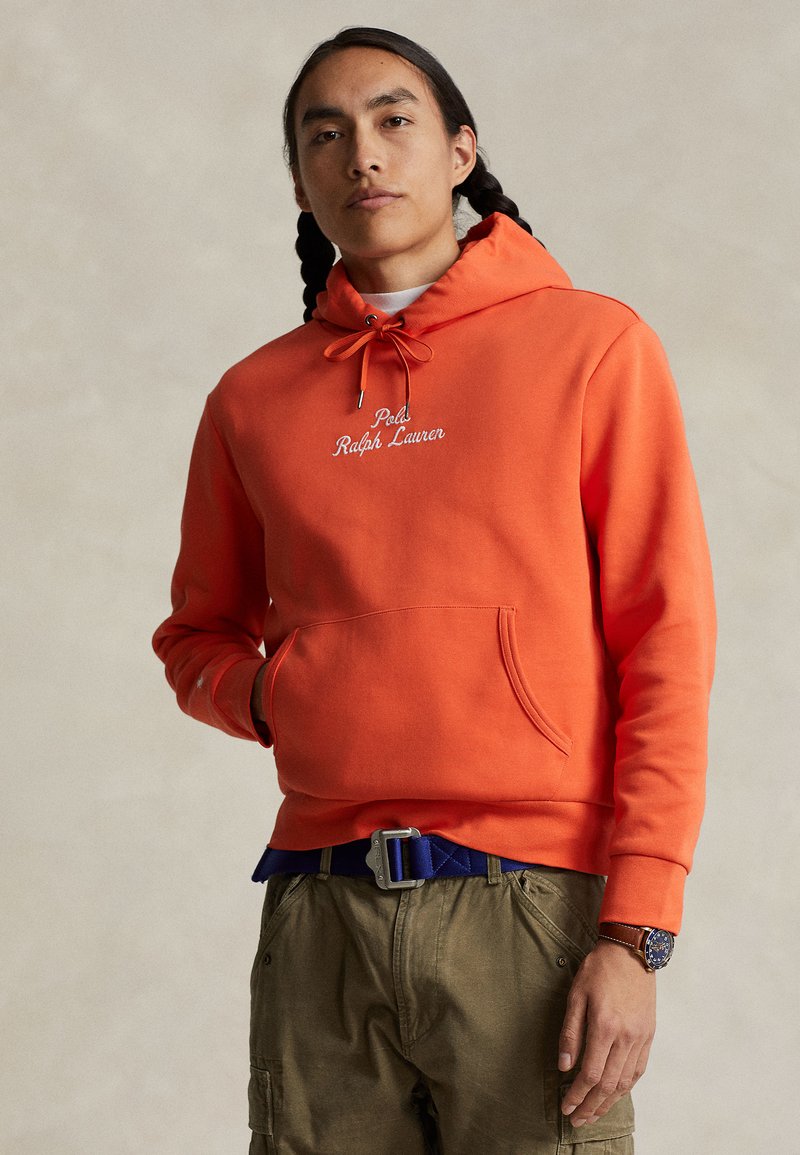 Polo Ralph Lauren LOGO DOUBLE KNIT HOODIE - Pulover s kapuco - orange flame
