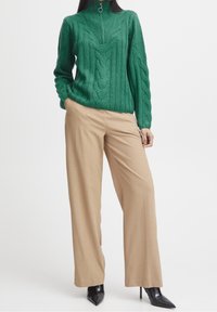 b.young Strickpullover - evergreen