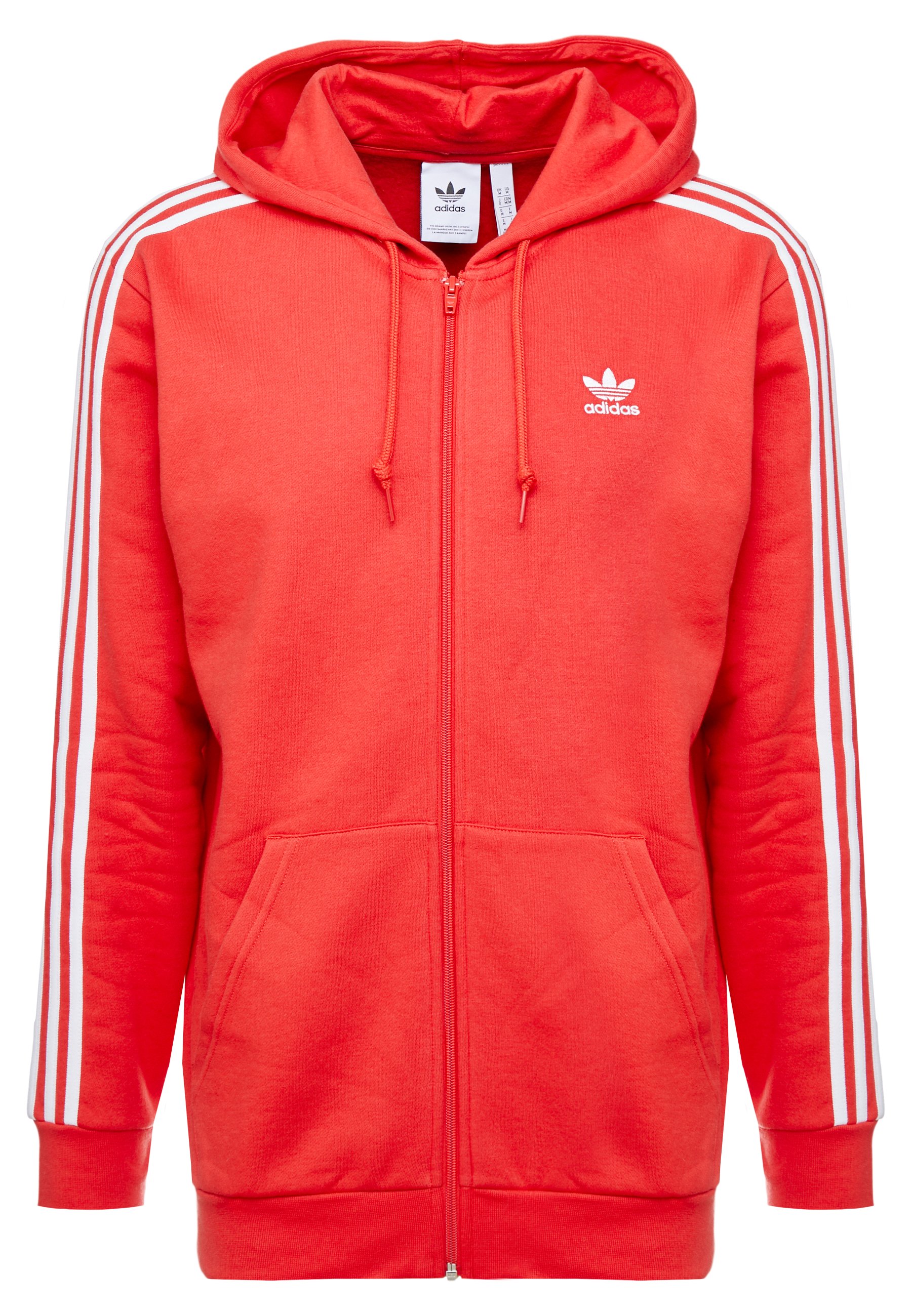 adidas red zip hoodie