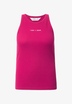 Studio Untold, STRUKTUR STICKEREI - Débardeur - pink red