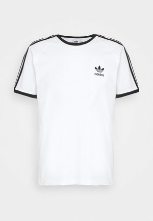 adidas Originals STRIPES TEE UNISEX - T-shirt imprimé - white