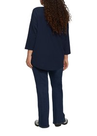 QS Langarmshirt - tiefblau