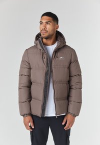 CLOSURE London LOGO RACER PUFFER JACKET - Ziemas jaka - brown