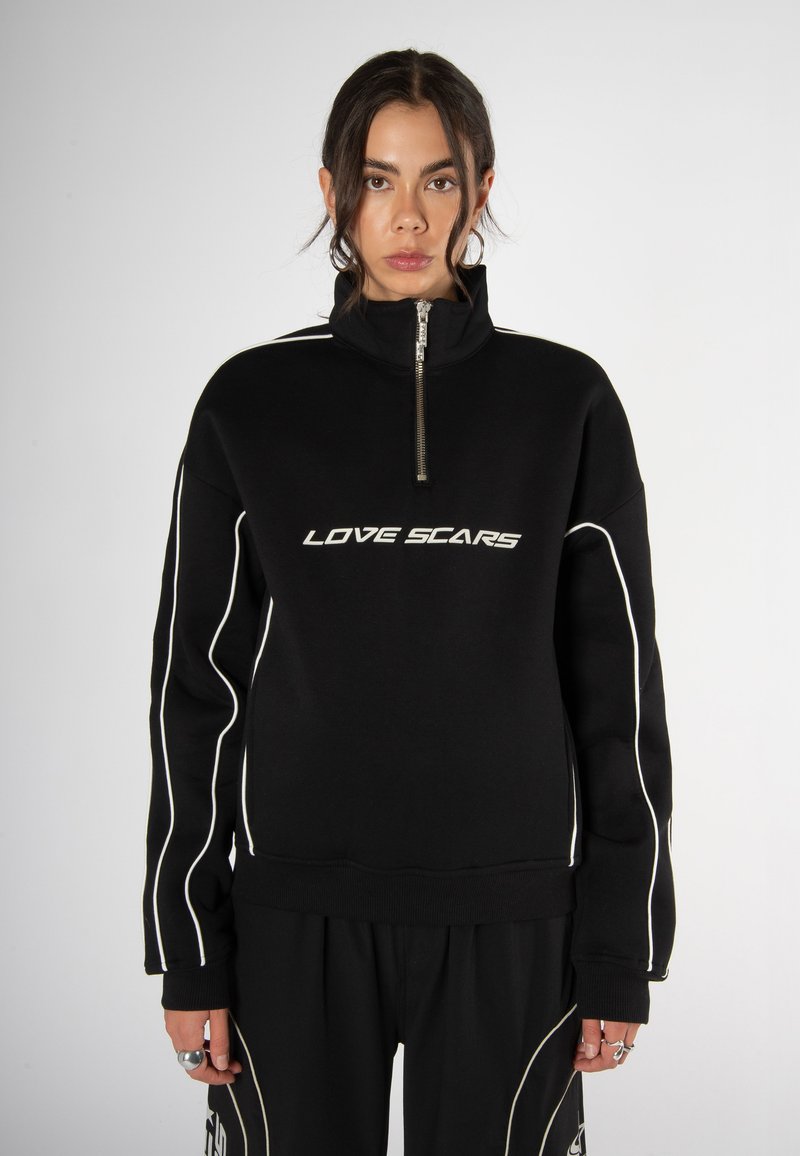 Love Scars BASIC LOGO HOODIE UNISEX - Sweatshirt - black