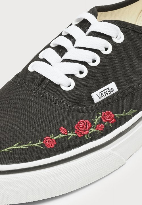 Vans AUTHENTIC - Trainers - rose embroidery black/red — foto 6