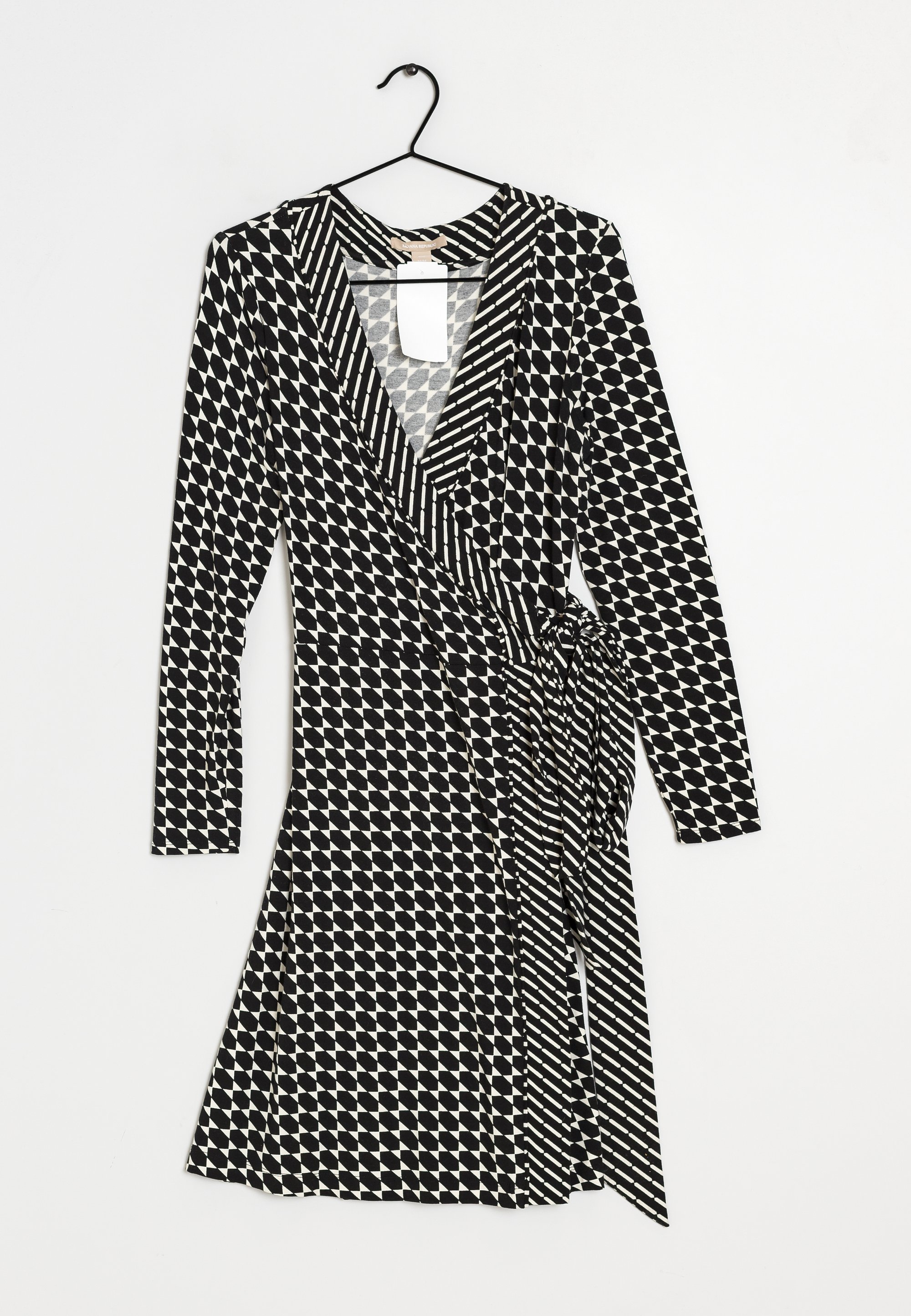 banana republic dress black and white NWT Banana Republic Dress Maxi Neck Tie Black And White Size 4