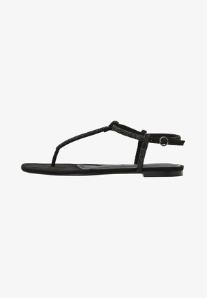 Mango, Sandales tongs - black