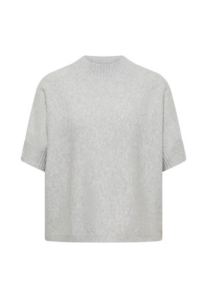 Cecil, DOLMAN PULLOVER MIT TURTLE NECK - Camiseta básica - light grey melange