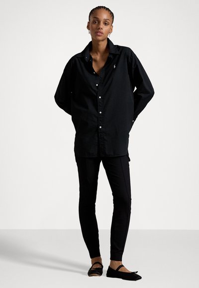 Polo Ralph Lauren OVERSIZE FIT COTTON TWILL SHIRT - Pogājama blūze - black