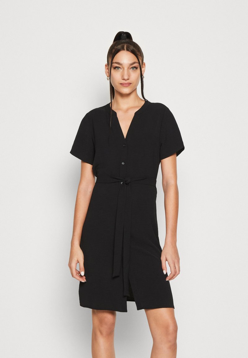 VILA VIJOSA VNECK SHORT KA Robe chemise black/noir ZALANDO.FR