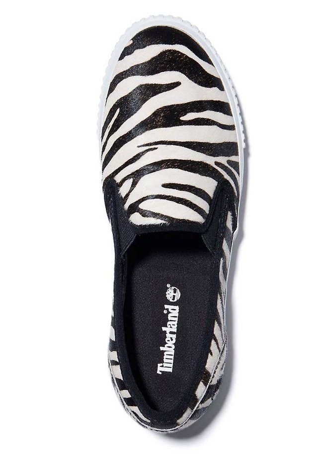 Slipper - black and white zebra