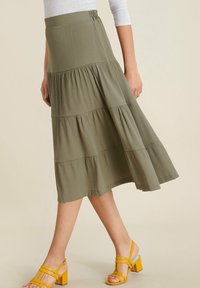 Damart A-Linien-Rock - Khaki