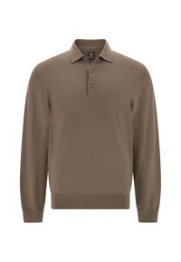 Tops ar garām piedurknēm - taupe