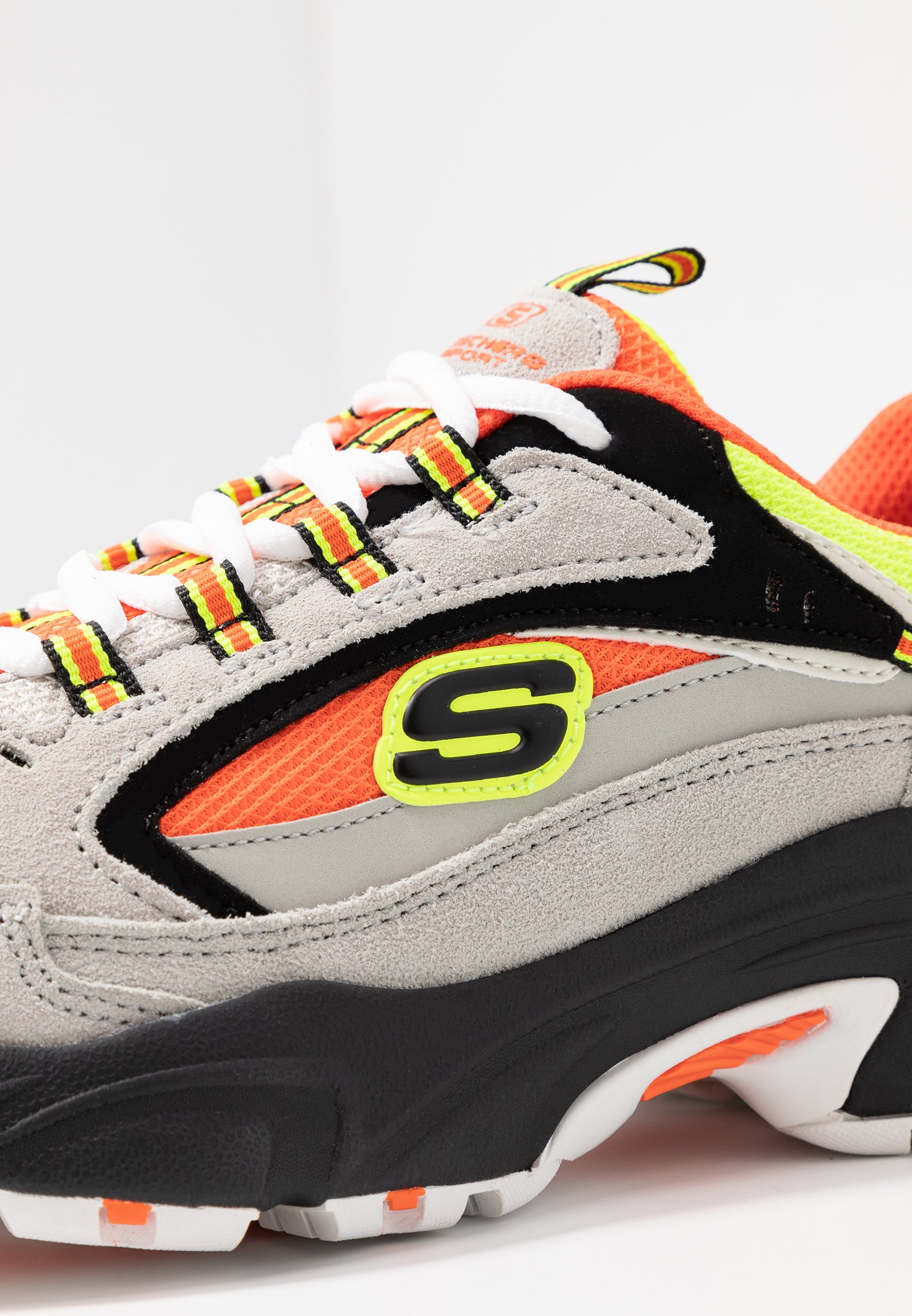 Skechers Sport STAMINA Joggesko grayorangeyellowblack Skechers Sport STAMINA Joggesko grayorangeyellowblack