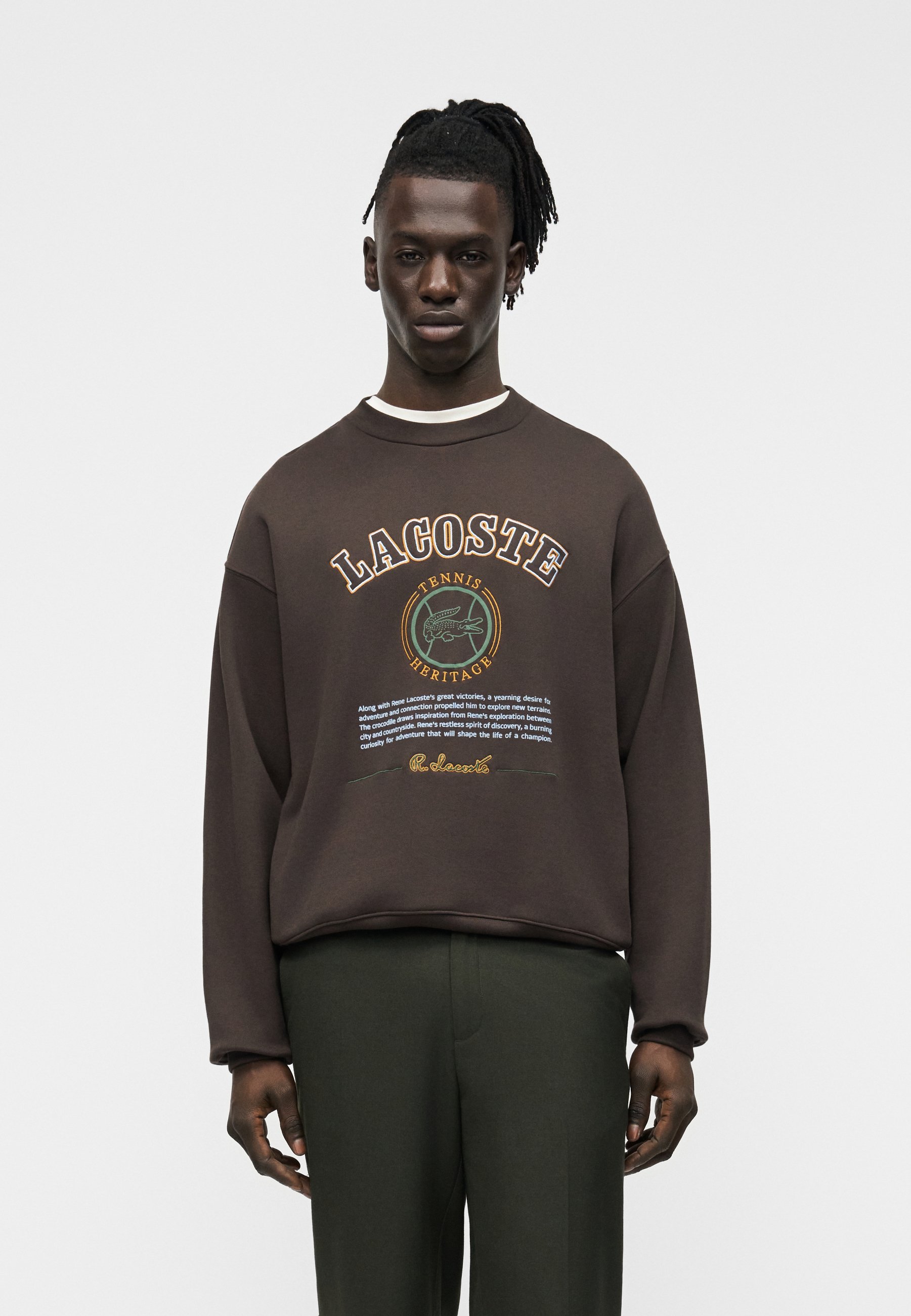 Lacoste Sudadera - port/negro - Zalando.es