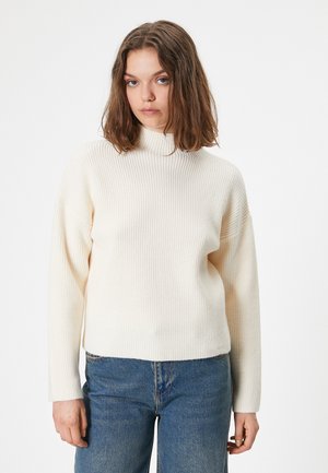 HALF TURTLE NECK - Pullover - beige