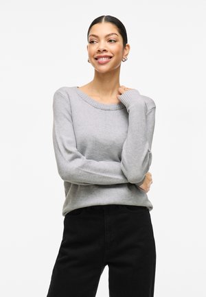 VIRIL O-NECK - Džemper - light grey melange