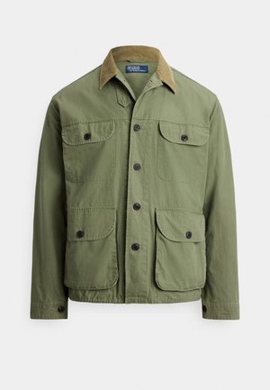 COTTON CANVAS OVERSHIRT - Nyári dzseki - olive