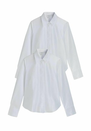 Next, REGULAR FIT - 2 PACK FITTED STRETCH ESSENTIAL LONG SLEEVE SHIRT - Hemdbluse - white