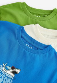 Next SHORT SLEEVE GRAPHIC 3 PACK STANDARD - Camiseta estampada - blue cream green multi