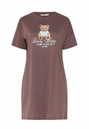 Yours Clothing, WOMEN'S NIGHTDRESSES & CHEMISES - Nattrøjer / negligé - chocolate