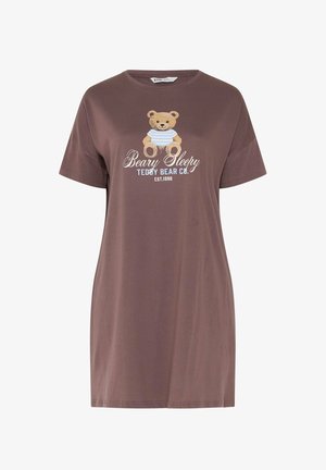Yours Clothing, WOMEN'S NIGHTDRESSES & CHEMISES - Nattrøjer / negligé - chocolate