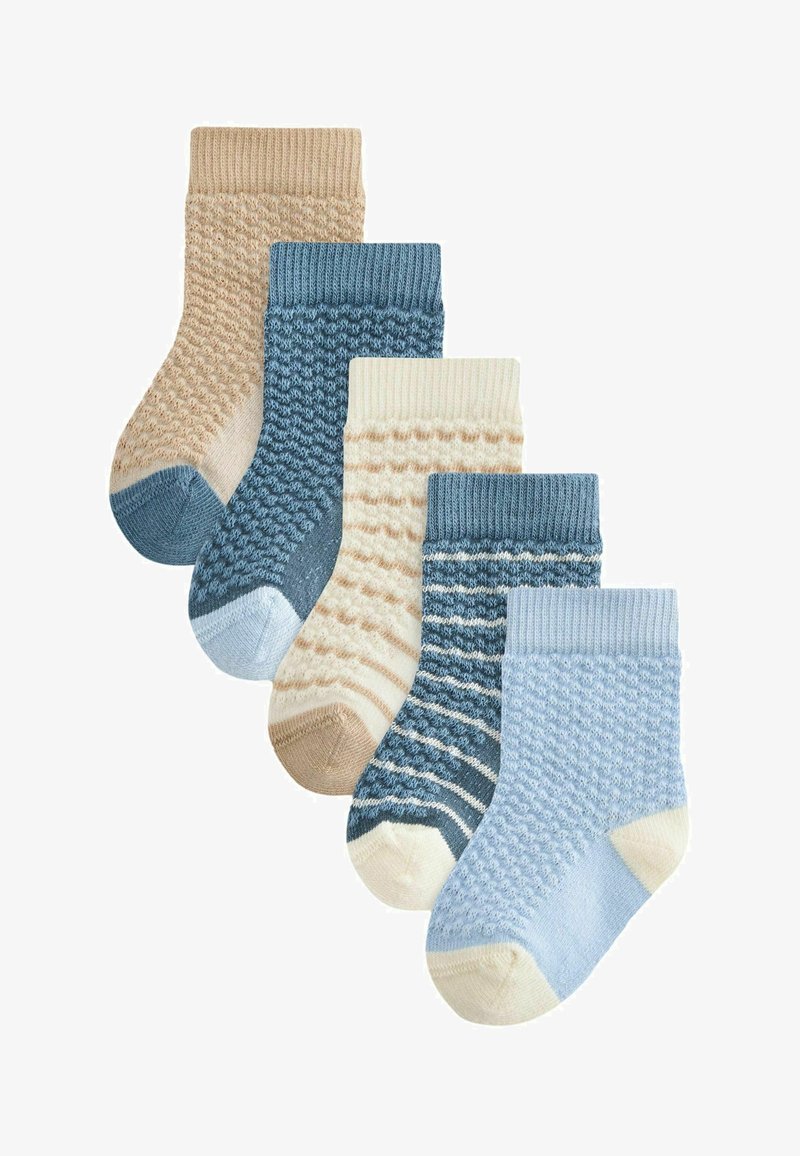 Next 5 PACK REGULAR FIT - Ponožky - blue brown