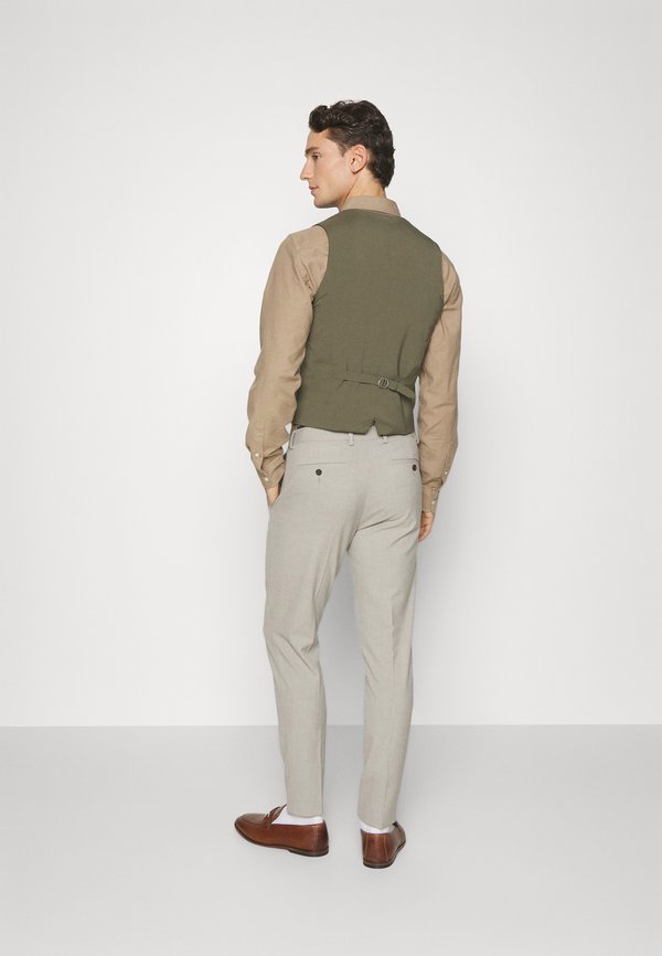 MENS WAISTCOAT FOR SUIT SLIM FIT - Suit waistcoat - olive2