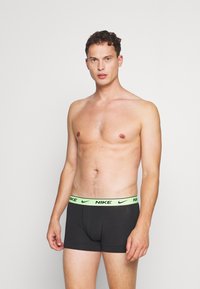 Nike Underwear TRUNK 3 PACK - Cuecas boxer - black/lime/thun blue /light grey