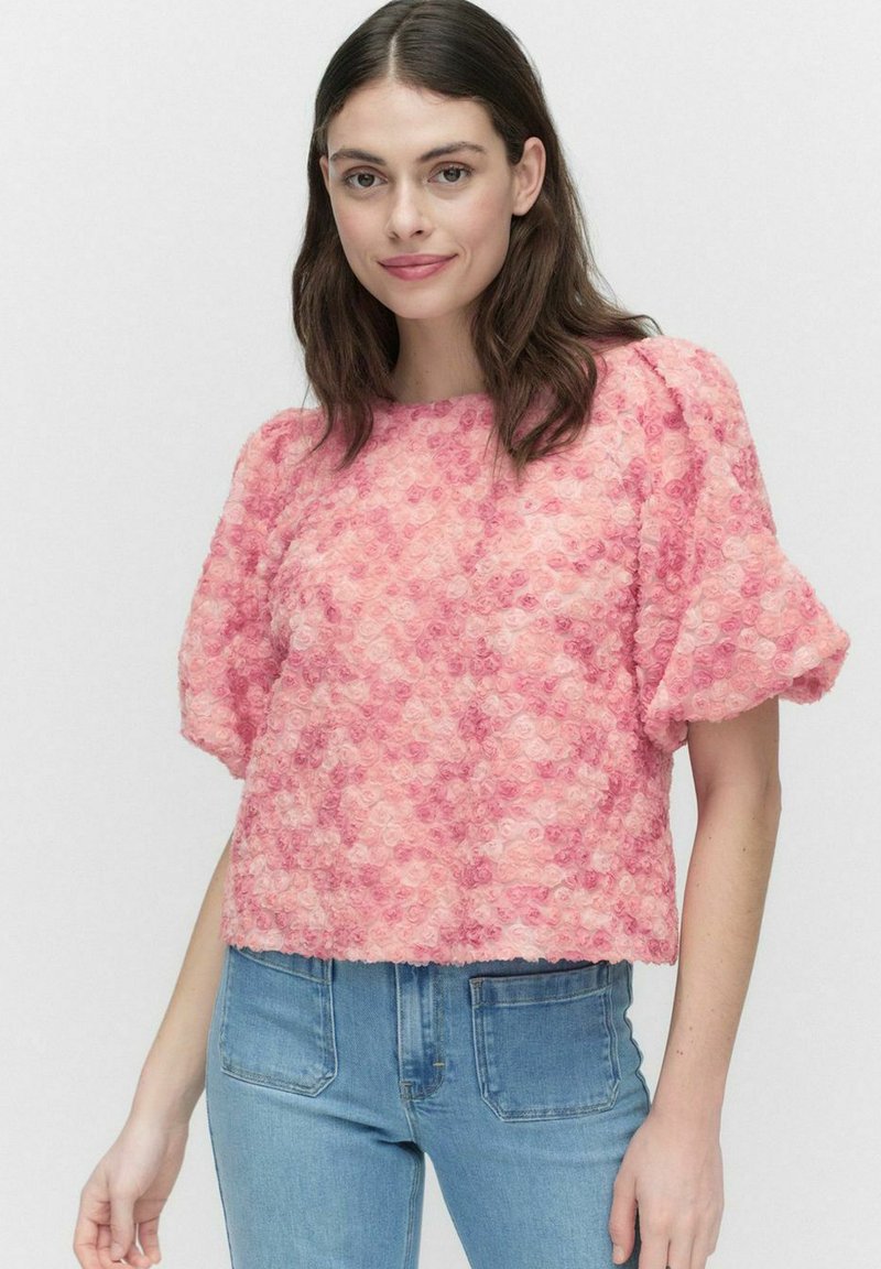 Dobber PALOMA PUFF SLEEVE BLOUSE - Blus - pink