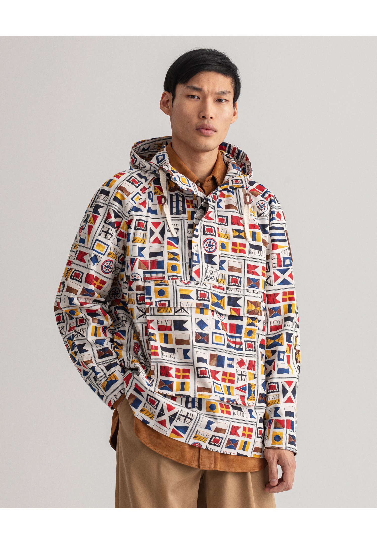 GANT FLAG ANORAK - Windbreaker - cream 