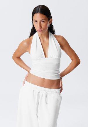 DEEP HALTERNECK - Tops - white