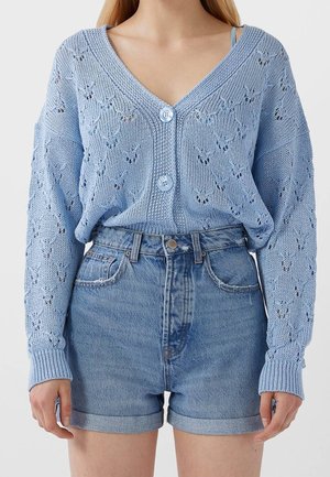 Jeansshorts - blue-black denim