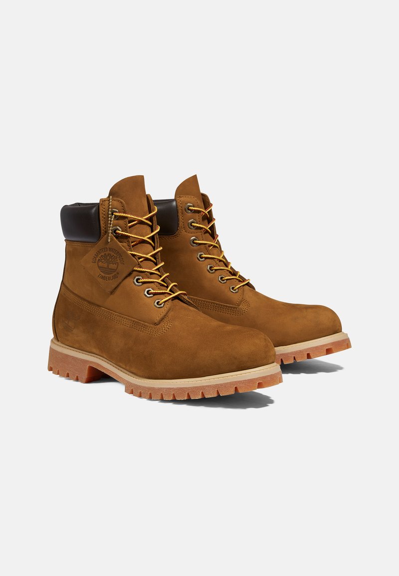 Timberland Botines con cordones dark wheat nubuck/camel