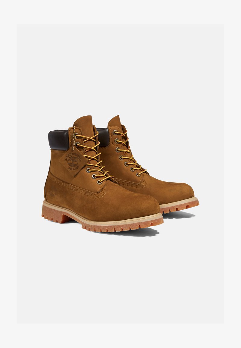Timberland Botines con cordones dark wheat nubuck/camel