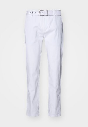 Only & Sons ONSMARK PETE BELT LIFE - Pantalones chinos - white