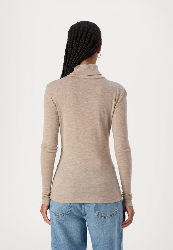 NINIA ROLLNECK - Jumper - sand melange4