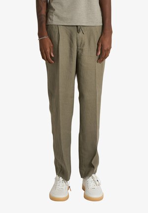 sseinse, TROUSER - Pantaloni - dark green
