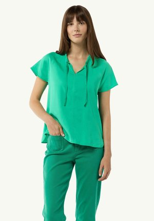 comma casual identity Bluse - smaragd