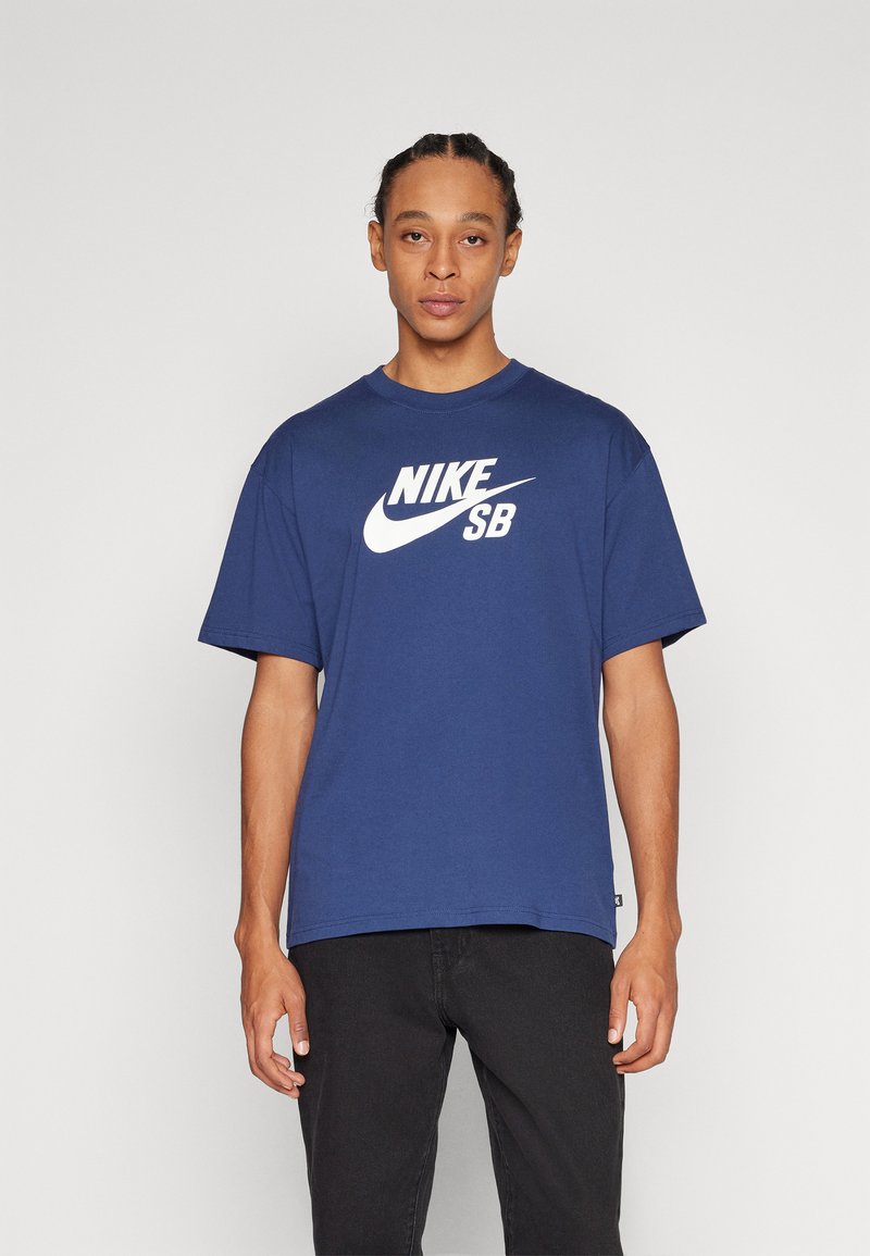 Nike SB TEE LOGO - Apdrukāts T-krekls - midnight navy