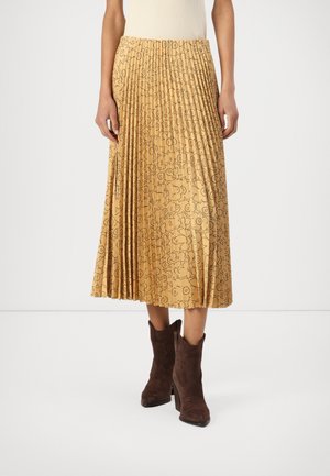 MYY PIIRTO UNIKKO SKIRT - A-line skjørt - light brown/black