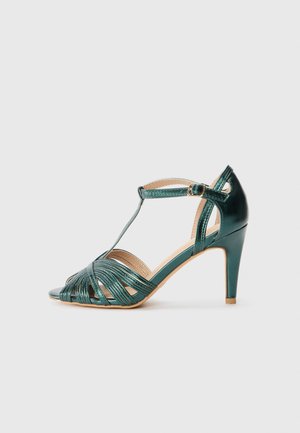 Korolliset sandaalit - dark green